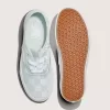 Authentischer Satinschuh mit Schachbrettmuster