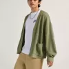 Bayview Acid Wash Cardigan Pullover