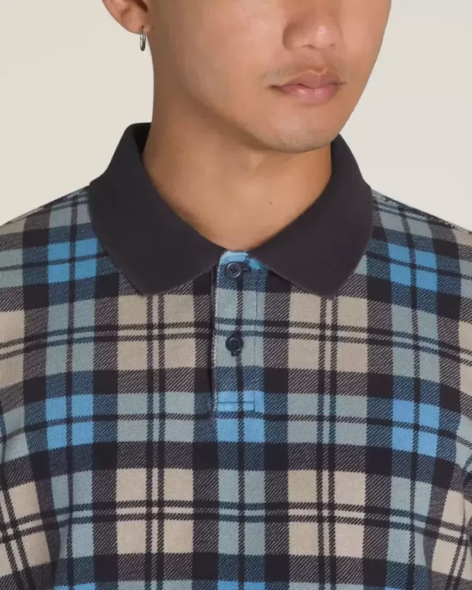 Bellmoor-Poloshirt mit Karomuster