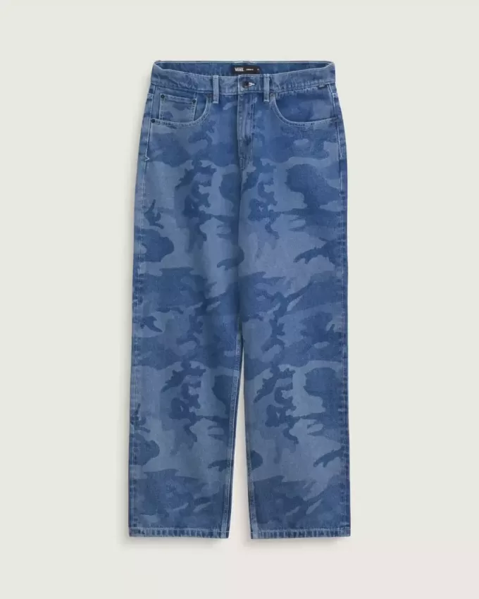 Check-5 Loose Denim-Hose