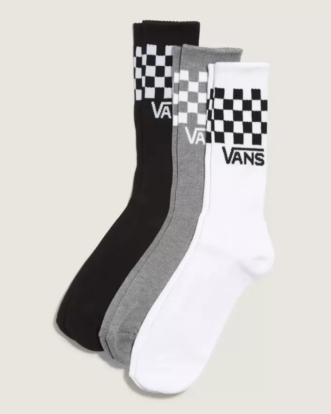 Classic Check Crew Socken, 3er-Pack