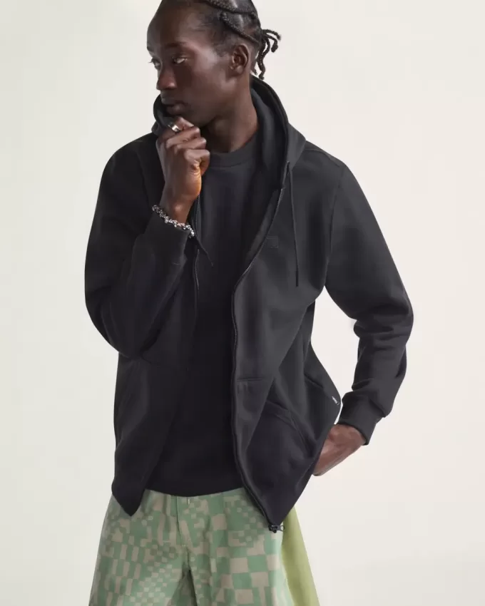 Core Basic Hoodie mit durchgehendem Reißverschluss