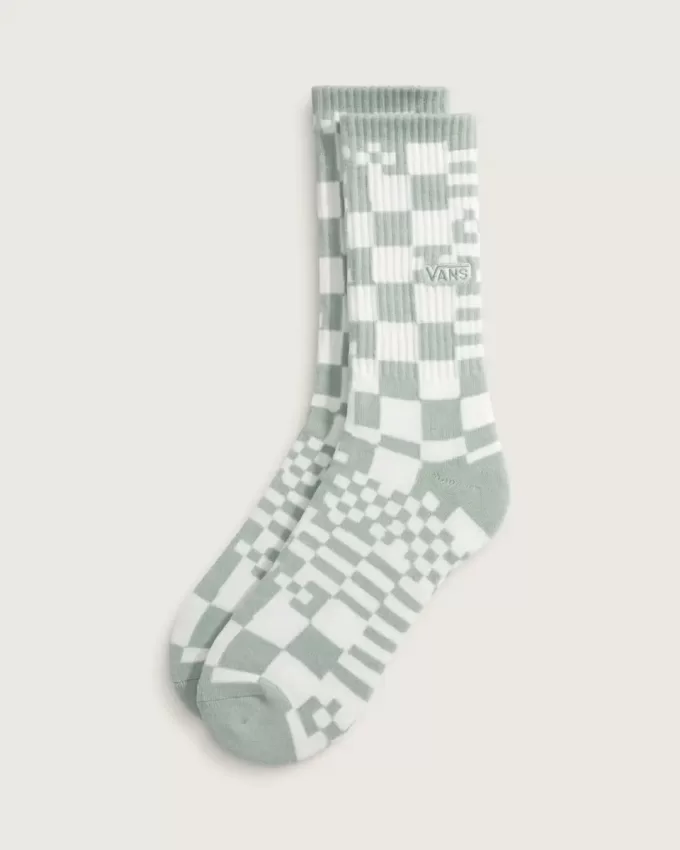 Crew-Socken mit Schachbrettmuster
