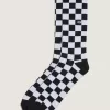 Crew-Socken mit Schachbrettmuster