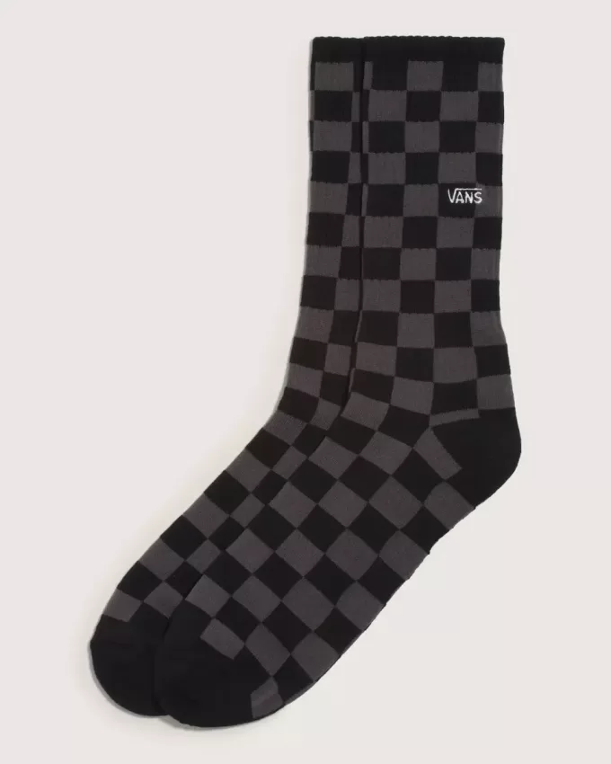 Crew-Socken mit Schachbrettmuster