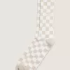 Crew-Socken mit Schachbrettmuster