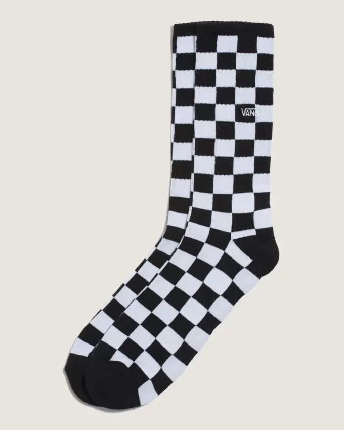 Crew-Socken mit Schachbrettmuster