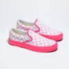 Customs Klassischer Slip-On-Schachbrett-Schuh in weiter Passform