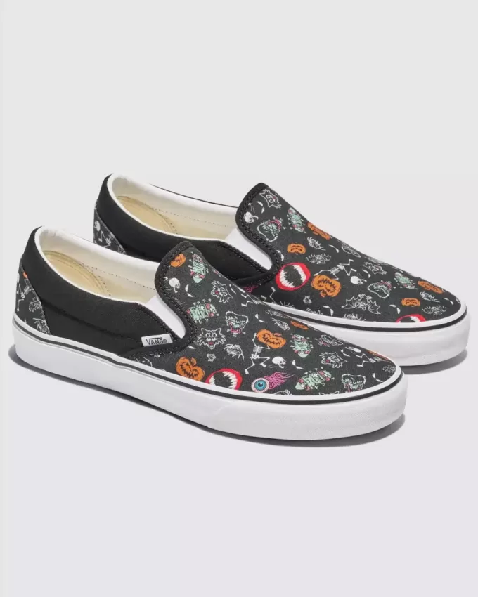 Customs Klassischer Slip-On Halloween-Schuh