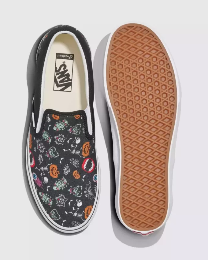 Customs Klassischer Slip-On Halloween-Schuh