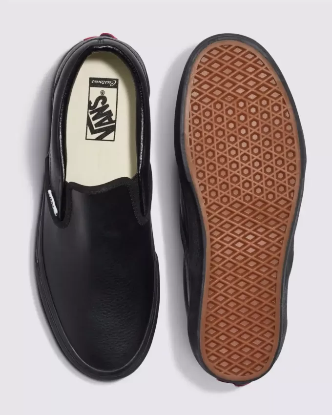 Customs Klassischer Slip-On-Lederschuh