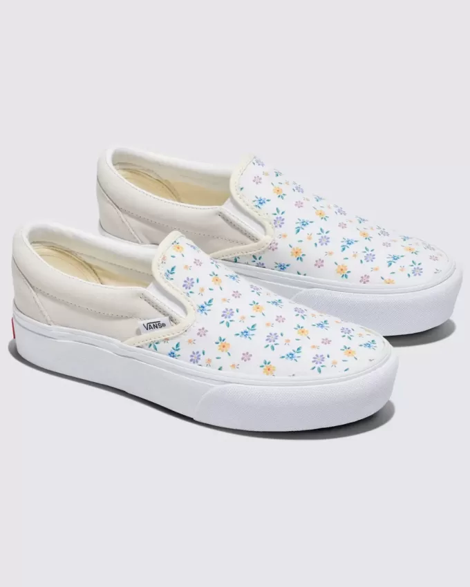 Customs Klassischer Slip-On-Plateauschuh