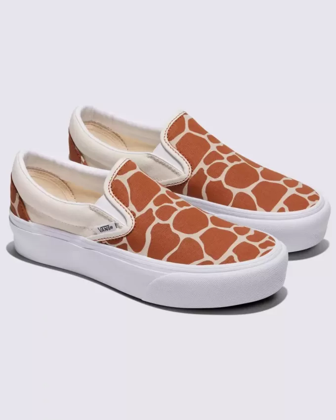 Customs Klassischer Slip-On-Plateauschuh