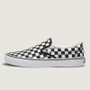 Customs Klassischer Slip-On-Schachbrett-Schuh in weiter Passform