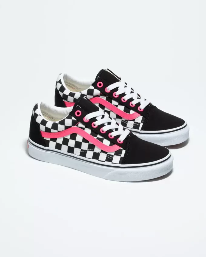 Customs Old Skool Checkerboard Wide Schuh