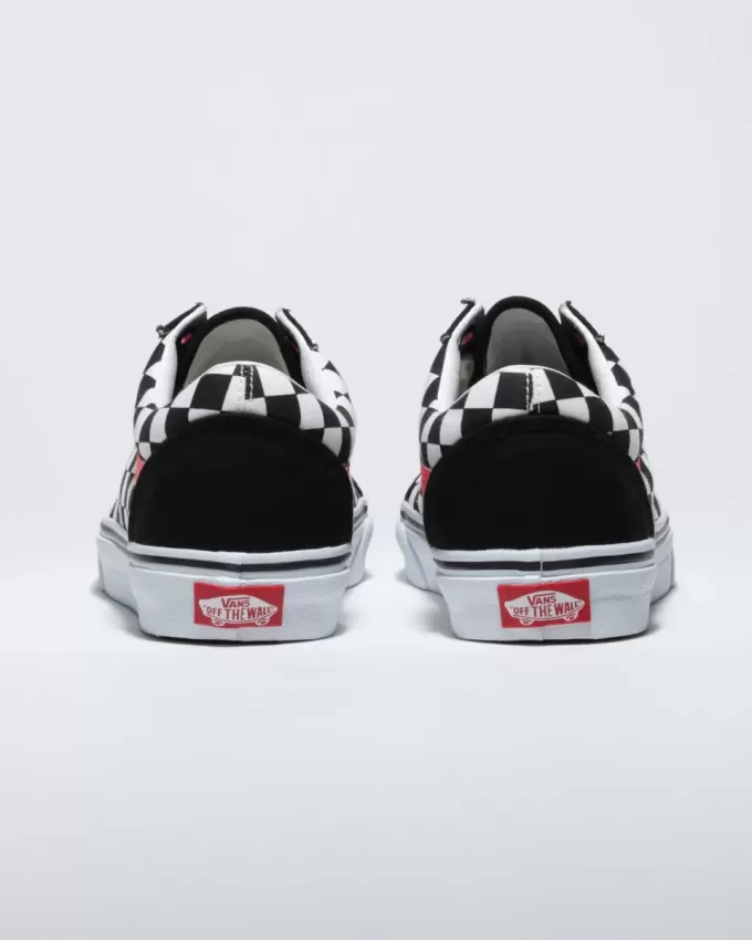 Customs Old Skool Checkerboard Wide Schuh