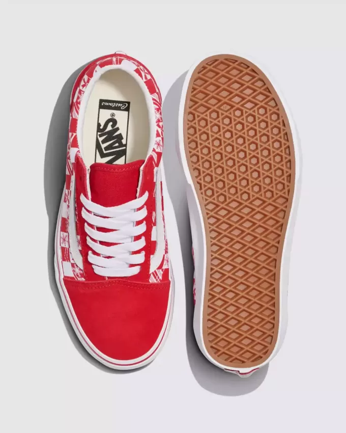 Customs Old Skool Holiday Checkerboard Schuh