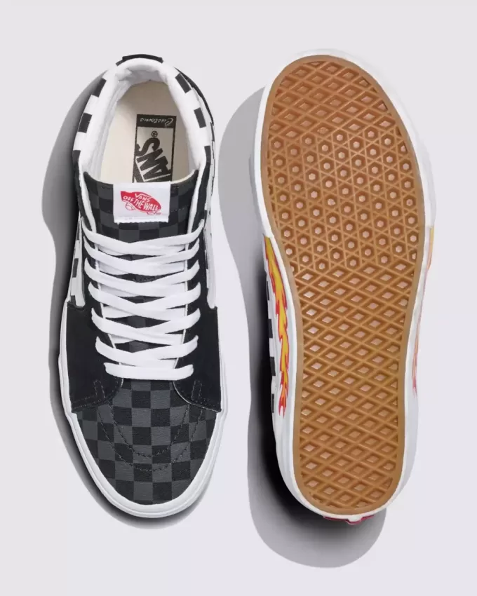 Customs Sk8-Hi Checkerboard Schuh