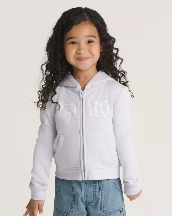 Daisy Break Kapuzenjacke mit durchgehendem Reißverschluss für Kleinkinder