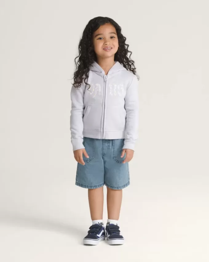 Daisy Break Kapuzenjacke mit durchgehendem Reißverschluss für Kleinkinder
