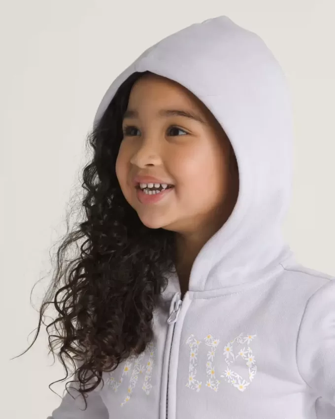 Daisy Break Kapuzenjacke mit durchgehendem Reißverschluss für Kleinkinder