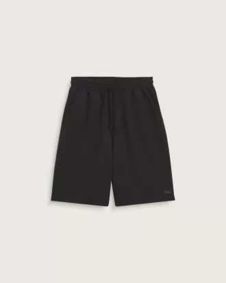 Fleece-Shorts mit Logo-Schriftzug
