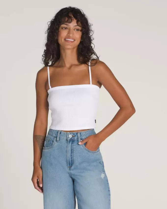 Geripptes Tube-Top „Drew“