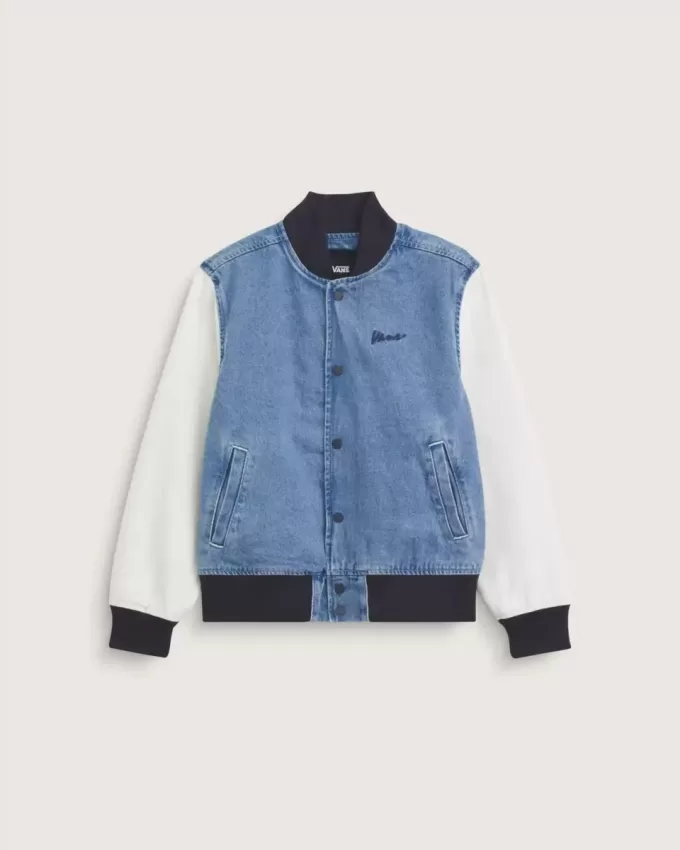 Kinder-Jeans-Baseballjacke
