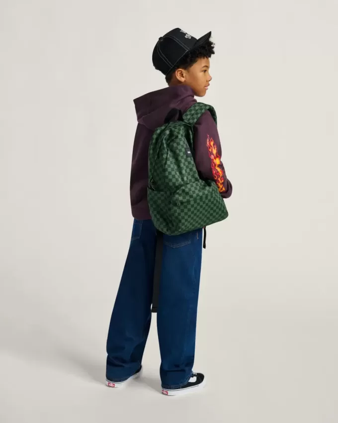 Kinder Old Skool Grom Checkerboard Rucksack