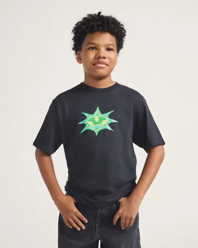 Kinder T-Shirt mit Stern-Karomuster