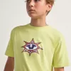 Kinder T-Shirt mit Stern-Karomuster
