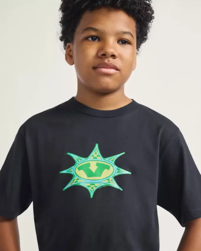 Kinder T-Shirt mit Stern-Karomuster