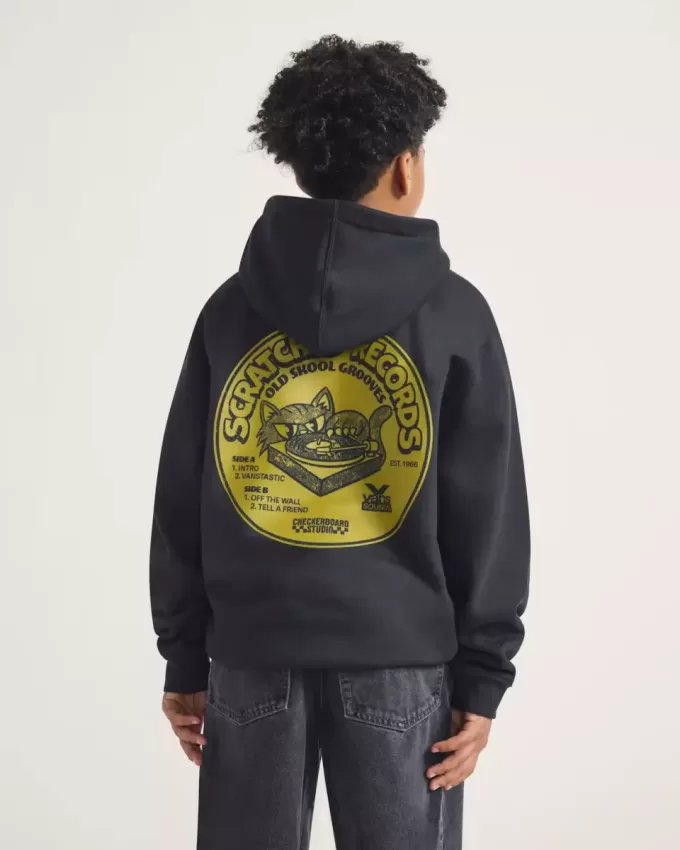 Kinder verkratzte Schallplatten Hoodie