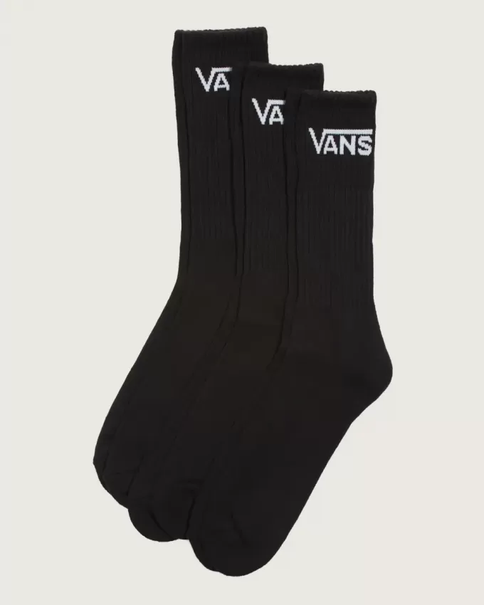 Klassische Crew-Socken, 3er-Pack