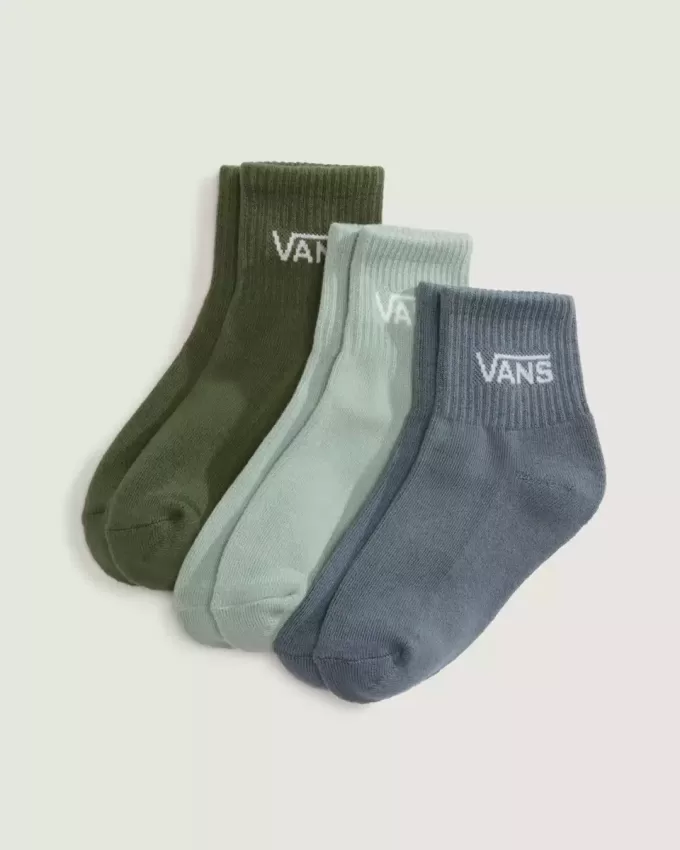 Klassische Half Crew-Socken für Kinder, 3er-Pack