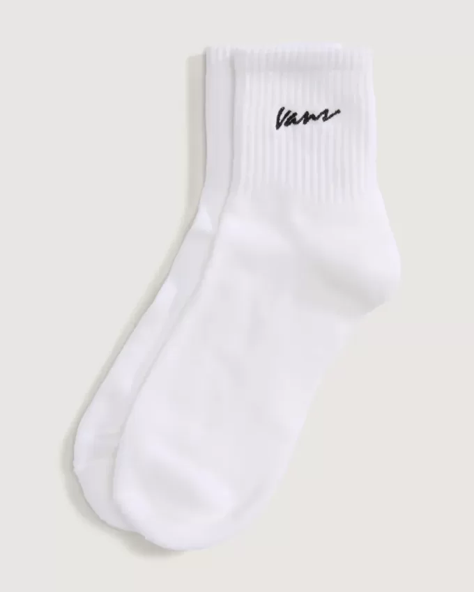 Klassische Half Crew-Socken mit Schriftzug
