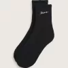 Klassische Half Crew-Socken mit Schriftzug