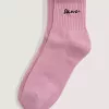 Klassische Half Crew-Socken mit Schriftzug