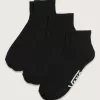 Klassische Quarter Crew-Socken, 3er-Pack