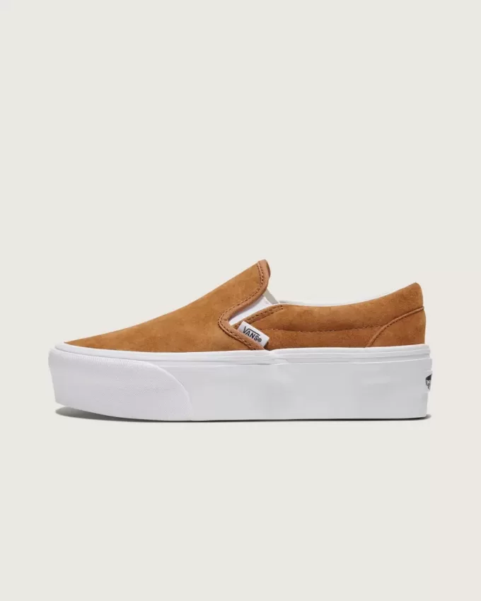 Klassischer Slip-On-Plateauschuh