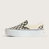 Klassischer Slip-On-Plateauschuh mit Schachbrettmuster