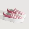 Klassischer Slip-On-Plateauschuh mit Schachbrettmuster