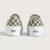 Klassischer Slip-On-Plateauschuh mit Schachbrettmuster