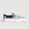 Klassischer Slip-On-Plateauschuh mit Schachbrettmuster