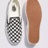 Klassischer Slip-On-Schachbrett-Schuh mit breiter Sohle