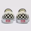 Klassischer Slip-On-Schachbrett-Schuh mit breiter Sohle