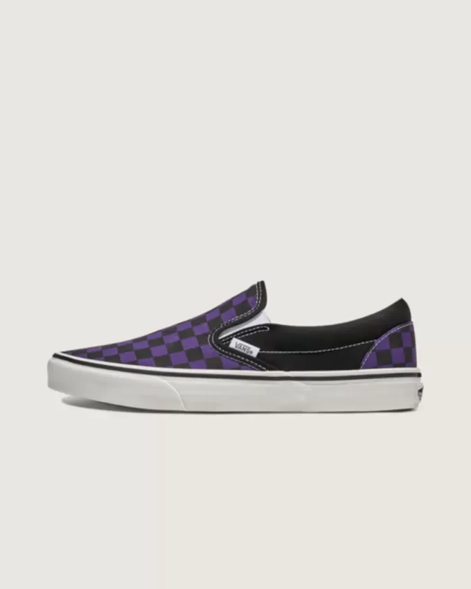 Klassischer Slip-On-Schachbrettschuh