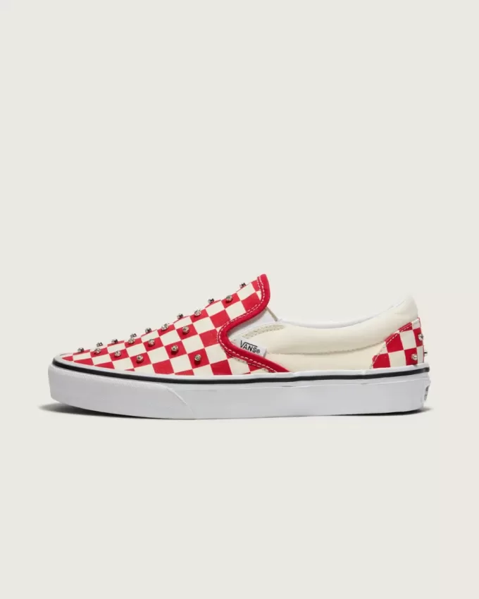 Klassischer Slip-On-Schachbrettschuh