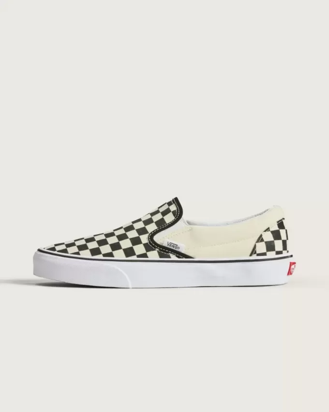 Klassischer Slip-On-Schachbrettschuh