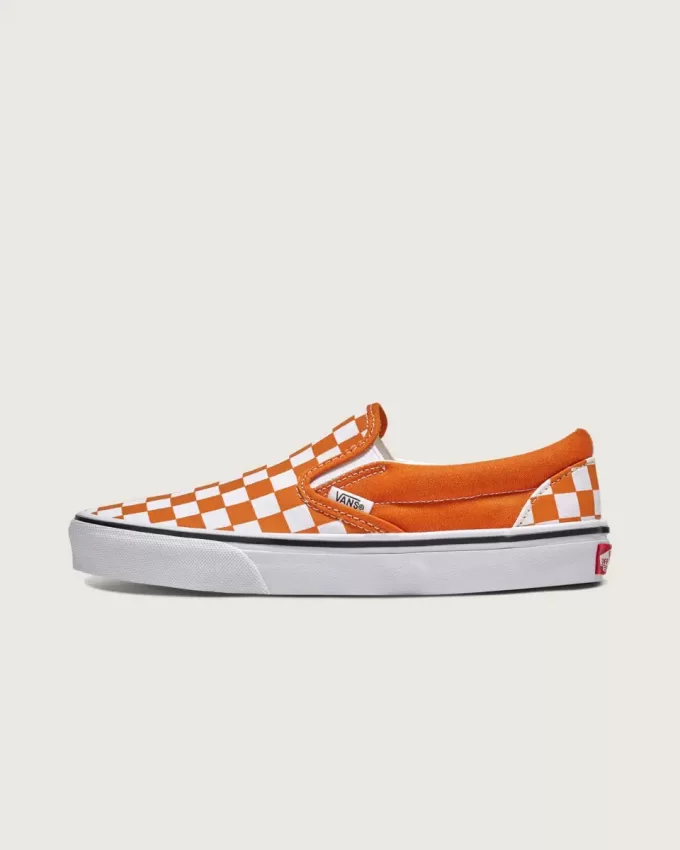 Klassischer Slip-On-Schachbrettschuh